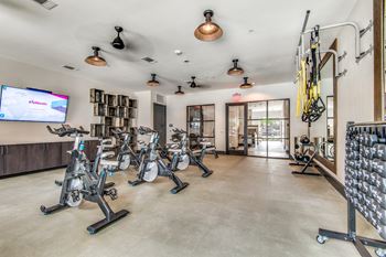 State-Of-The-Art Gym And Spin Studio at Station at Old Town, Lewisville, 75057